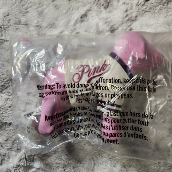 NEW Victoria's Secret PINK Fleece SHERPA Blanket and Pink Dog Plush VS 2025 - Picture 4 of 5